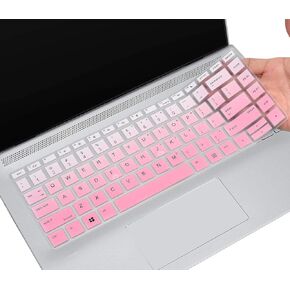 Keyboard Cover for HP ProBook 440 445 G5 G6 G7 G8 14", HP ProBook x360 440 G1 14", HP ProBook 640 G4 G5 G7 G8 14", HP ProBook 430 G5 Notebook Keyboard Protective Skin, Ombre Pink