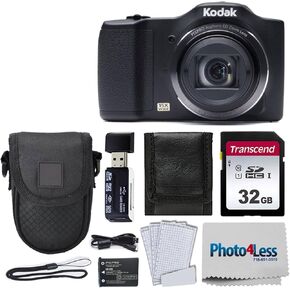 كاميرا رقمية بيكسبرو FZ152 من كوداك + حافظة بلاك بوينت اند شوت + بطاقة ذاكرة UHS-I U1 SD سعة 32 جيجابايت والمزيد! in Kuwait
