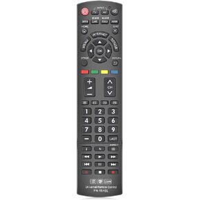 Gvirtue Gvirtue Universal Remote Control متوافق مع Panasonic TV/Viera Link/HDTV/3D/ LCD/LED، N2QAYB000485 N2QAYB00100 N2QAYB000221 N2QAYB00048