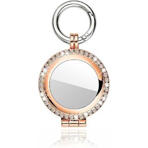 حافظة MIDUODO متوافقة مع Apple AirTag (2021)، غطاء سلسلة مفاتيح AirTag Diamond Diamond Bling، حامل حماية معدني لملحقات AirTag (أسود) in Kuwait