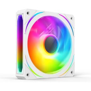 Shaking Tank Prism 120mm GEN5 Addressable-RGB case Fan White,Multifaceted Infinity Mirror RGB Light Effect 5V 3PIN Motherboard Light Sync 4PIN PWM Suitable for Computer Cases and Liquid radiators in Kuwait