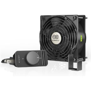 AC Infinity AXIAL S1238, 120mm Muffin Fan with Speed Controller, UL-Certified for Doorway, Room to Room, Wood Stove, Fireplace, Circulation Projects