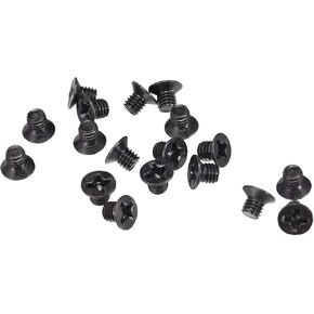 uxcell M3 x 8mm Phillips Screw Fastener Black for Laptop PC TV Fan Switch 350pcs