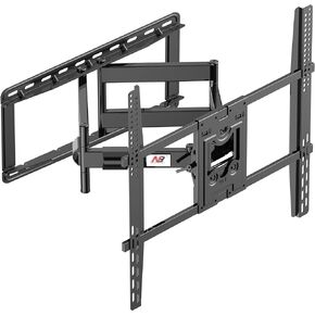 NB North Bayou Heavy Duty TV Wall Mount Double Arms Articulating Swivel TV Bracket for Most 75"-110 inch LED LCD OLED TVs VESA Compatible Hold up to 200 lbs Wall Bracket SP5 in Kuwait