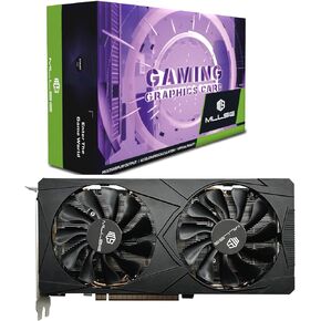 بطاقة عرض مرئي راديون RX 5700 XT من ميلسي، 8GB GDDR6 256 بت، وحدة معالجة الرسومات الجرافيكية للالعاب HDMI منفذ عرض، بطاقة فيديو 2K 4K للكمبيوتر المكتبي (راديون RX 5700 XT-اسود) in Kuwait