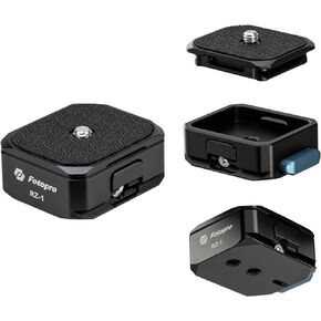 Fotopro RZ-3 Quick Release Camera Mount, Quick Setup Kit with 1/4 Screw, Adapter for DSLR/Mirrorless Camera Tripod Stabilizer Handheld Gimbal Monopod Slider