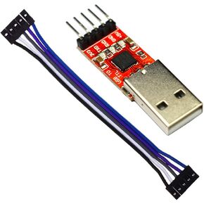 Aihjcnele USB إلى TTL Module CP2102 USB 2.0 إلى محول وحدة الواجهة التسلسلية UART STC Downloader 3.3V 5V 5PIN MCU برمجة تعمل لنظام التشغيل Windows 8/7/Vista/XP مع أسلاك توصيل لـ Arduino in Kuwait