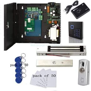 Keypad Reader North American Heavy Duty Strike Lock Access Control System for Gym Center Sports Club Fitness Cente or Home/Office Entrance Security Kits Phone APP Remotely Open Door