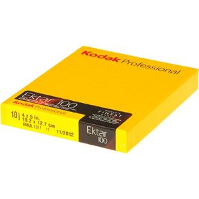 فيلم كوداك 158 7484 بروفيشنال إيكتار السالبة لونية ISO 100، 4 × 5 بوصة، 10 شرائح (أصفر) in Saudi Arabia