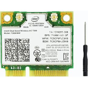 WiFi 6E Wireless Card,3 Gbps,Intel AX411 NGW M.2:CNVio2 Tri-Band 5400Mbps Bluetooth 5.3 Network Adapter for Laptop Support Windows 10/11 (64bit),Linux,Only Available with Gen Intel 12+ CPU