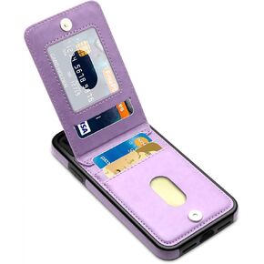 LakiBeibi Phone Case for iPhone 11 Dual Layer Lightweight Premium Leather iPhone 11 Wallet Case with Card Slots Magnetic Lock Folio Flip Protective Case for Apple iPhone 11 6.1 Inches (2019), Black