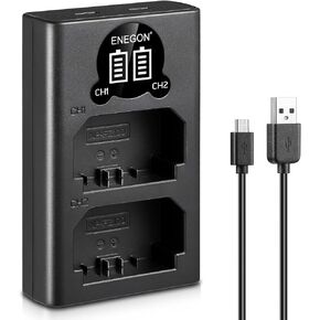 شاحن USB ENEGON NP-FZ100 LED لبطارية Sony NP-FZ100، متوافق تمامًا مع Sony Alpha 9/Alpha 9R/Alpha 9S، Sony A9/A9R Sony A73/A7R3، Sony A7III/A7RIII/A7RIV/A7C، Sony A6600. in Kuwait