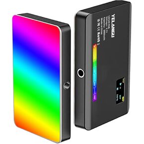 YELANGU 140 RGB Video Light & Camera LED Strap Tripod - Full Color CRI95+ Dimmable 2500K-9000K, 26 Scene Effects, DSLR Lighting for Photography, Videoconferencing. Ideal for Macro & Product Shooting in Kuwait