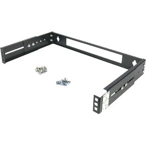 CNAweb 1U 19-Inch Hinged Extendable Wall Mount Bracket Collapsible Network Equipment Rack - Black in Kuwait
