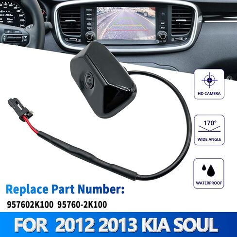 كاميرا احتياطية للرؤية الخلفية متعددة الزوايا متوافقة مع Kia Soul 2010-2013 تستبدل 957602K100 95760-2K100-I7 (اللون: أصفر) in Kuwait
