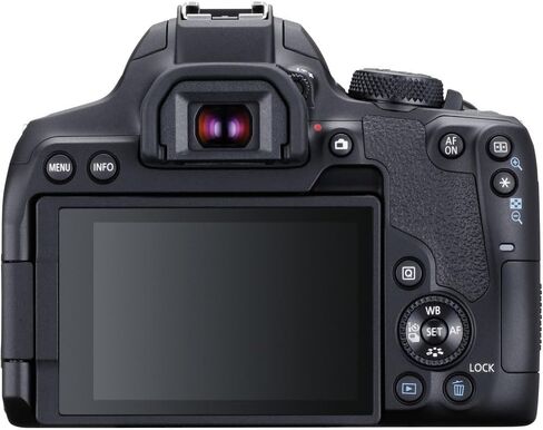 كاميرا Canon EOS Rebel T8i DSLR (الهيكل فقط) (3924C001) + شاشة 4K + Rode VideoMic + بطاقة ذاكرة سعة 64 جيجابايت + 3 بطاريات LPE17 + قارئ بطاقات + ضوء LED + برنامج Corel Photo Software + حقيبة + المزيد (متجددة) in Saudi Arabia