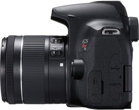 كاميرا Canon EOS Rebel T8i DSLR (الهيكل فقط) (3924C001) + شاشة 4K + Rode VideoMic + بطاقة ذاكرة سعة 64 جيجابايت + 3 بطاريات LPE17 + قارئ بطاقات + ضوء LED + برنامج Corel Photo Software + حقيبة + المزيد (متجددة) in Saudi Arabia