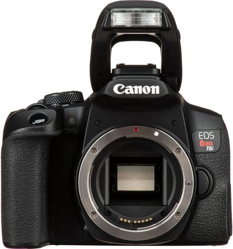 كاميرا Canon EOS Rebel T8i DSLR (الهيكل فقط) (3924C001) + شاشة 4K + Rode VideoMic + بطاقة ذاكرة سعة 64 جيجابايت + 3 بطاريات LPE17 + قارئ بطاقات + ضوء LED + برنامج Corel Photo Software + حقيبة + المزيد (متجددة) in Saudi Arabia