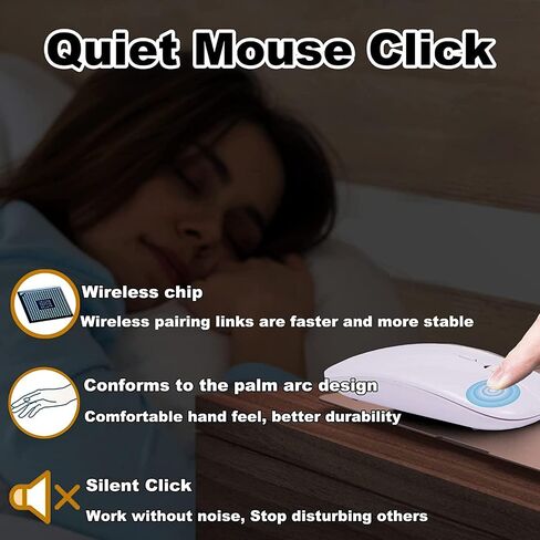 Bluetooth Wireless Keyboard and Mouse Combo,Ultra-Slim Ergonomic Small Rechargeable Bluetooth Keyboard Mouse Set for Apple iPad iPhone Samsung Tablet Phone Android PC Computer Mac Smartphone(Pink) in Kuwait