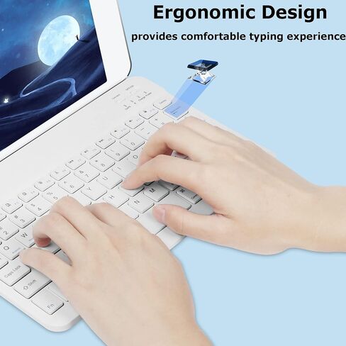 Bluetooth Wireless Keyboard and Mouse Combo,Ultra-Slim Ergonomic Small Rechargeable Bluetooth Keyboard Mouse Set for Apple iPad iPhone Samsung Tablet Phone Android PC Computer Mac Smartphone(Pink) in Kuwait