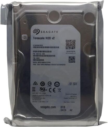 Seagate 8TB Terascale Enterprise HDD 7200RPM 256MB Cache SATA 6Gb/s 64MB Cache 3.5-Inch Internal Hard Drive (ST8000NC0002) - 3 Year Warranty (Renewed) in Saudi Arabia