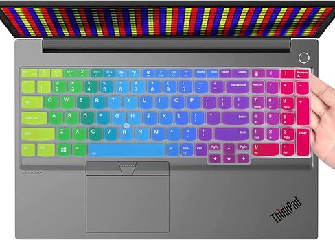 Keyboard Cover for 15.6" Lenovo ThinkPad 15 E15 Gen 4 3 2 E580 E590 E595, ThinkPad L15 Gen 2 1 L580 L590, ThinkPad T15 Gen 2 T15p P51s P52 P52s P53 P72 P73 T570 T575 T580 T590, Black in Kuwait