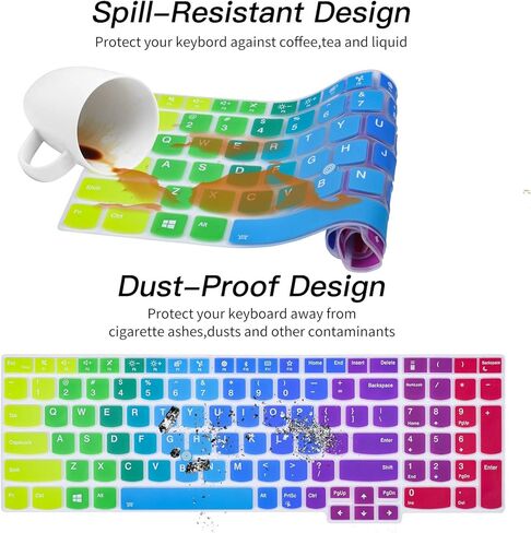 Keyboard Cover for 15.6" Lenovo ThinkPad 15 E15 Gen 4 3 2 E580 E590 E595, ThinkPad L15 Gen 2 1 L580 L590, ThinkPad T15 Gen 2 T15p P51s P52 P52s P53 P72 P73 T570 T575 T580 T590, Black in Kuwait