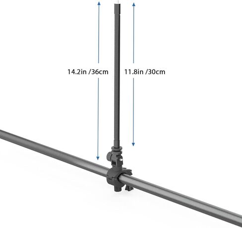Clifod Gooseneck Pole Mount for Ring Light Webcam, 11'' Flexible Rod Extension Arm Ring Light Attachment in Kuwait