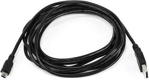 Monoprice 3-Feet USB A to mini-B 5pin 28/28AWG Cable (103896) Black in Saudi Arabia