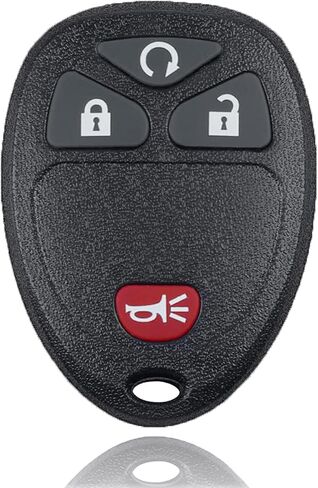 Key Fob Keyless Entry Remote Compatible with Chevrolet Silverado Avalanche Captiva Equinox Express Suburban Tahoe Traverse, GMC Sierra Acadia Savana Yukon, 4 Buttons Replacement OUC60221, OUC60270 in Kuwait