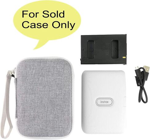 co2CREA Hard Case for Fujifilm Instax Mini Link 3 2 1 Printer, Rose Pink | Portable Storage, Space For Charging Cable, Organized Interior, Secure Zippered Shell in Saudi Arabia