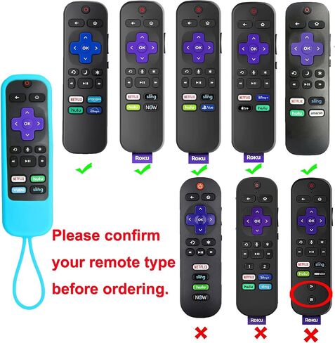 غطاء جهاز التحكم عن بعد TOKERSE لجهاز التحكم عن بعد Roku Steaming Stick/الصوت/Express/Premiere Remote - غطاء حافظة من السيليكون متوافق مع TCL Roku Smart TV Voice التحكم عن بعد مع حزام - أسود in Kuwait