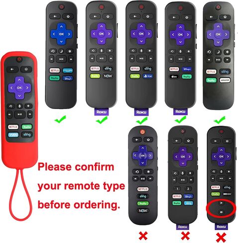 غطاء جهاز التحكم عن بعد TOKERSE لجهاز التحكم عن بعد Roku Steaming Stick/الصوت/Express/Premiere Remote - غطاء حافظة من السيليكون متوافق مع TCL Roku Smart TV Voice التحكم عن بعد مع حزام - أسود in Kuwait