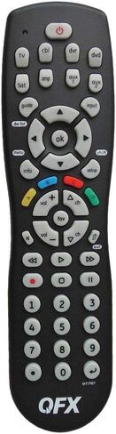 QFX REM-115 8 in 1 Large Jumbo Universal Remote Control for RCA, Sony, Philips, Samsung, GE, Zenith, Panasonic, Sharp, Toshiba, Daewoo, Hitachi, Sanyo, LG, JVC, Mitsubishi, Emerson, Magnavox | Compatible with Philips, LG, Panasonic, Toshiba & Many More, C in Kuwait