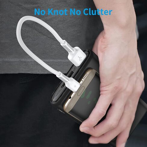 كابل Micro USB قصير بطول 1 قدم [5 حزم] USB 2.0 كابل شحن Micro USB سلك شاحن Android لهاتف Samsung Galaxy S7 Edge S6 J7 Note 5 LG Kindle Sony PS4 TV Stick الهواتف الذكية (أسود) in Kuwait