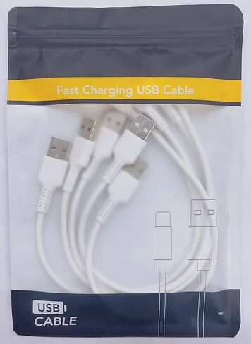 كابل Micro USB قصير بطول 1 قدم [5 حزم] USB 2.0 كابل شحن Micro USB سلك شاحن Android لهاتف Samsung Galaxy S7 Edge S6 J7 Note 5 LG Kindle Sony PS4 TV Stick الهواتف الذكية (أسود) in Kuwait