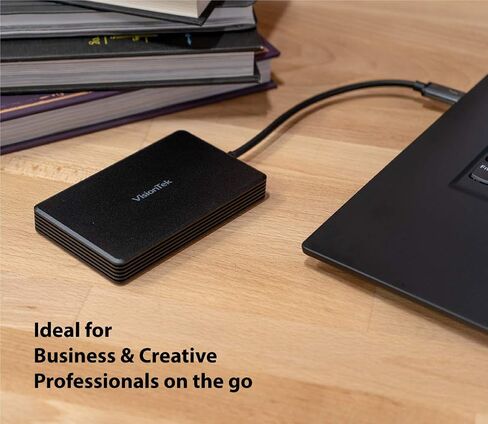 VisionTek 1TB Thunderbolt 3 Portable External SSD, [Intel Certified], Bus Powered, MacOS and Windows Compatible, Powered by Intel Thunderbolt 3 Technology (NOT Compatible USB-C) - 901196 in Saudi Arabia