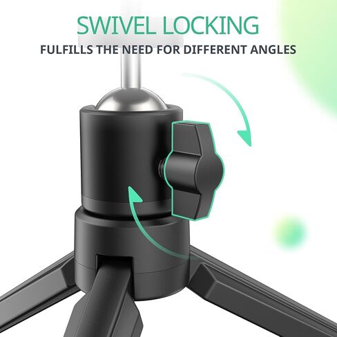 حامل ثلاثي القوائم لجهاز العرض الصغير - حامل ثلاثي يوتون لجهاز العرض الصغير المحمول، حامل جهاز عرض مع رأس كروي معدني قابل للدوران 360 درجة للكاميرا وجهاز العرض الصغير وكاميرا الويب in Kuwait