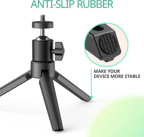 حامل ثلاثي القوائم لجهاز العرض الصغير - حامل ثلاثي يوتون لجهاز العرض الصغير المحمول، حامل جهاز عرض مع رأس كروي معدني قابل للدوران 360 درجة للكاميرا وجهاز العرض الصغير وكاميرا الويب in Kuwait