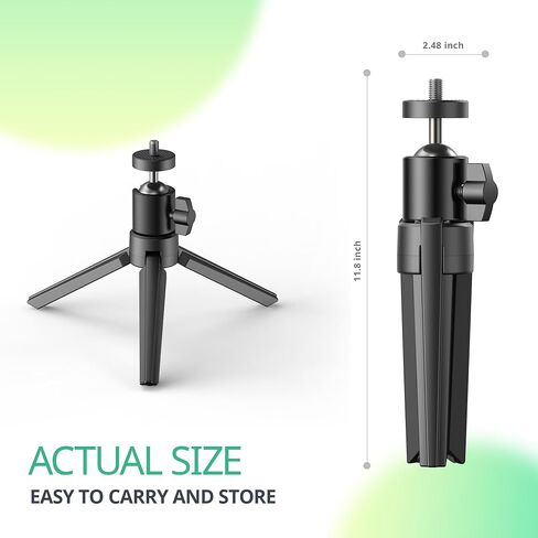 حامل ثلاثي القوائم لجهاز العرض الصغير - حامل ثلاثي يوتون لجهاز العرض الصغير المحمول، حامل جهاز عرض مع رأس كروي معدني قابل للدوران 360 درجة للكاميرا وجهاز العرض الصغير وكاميرا الويب in Kuwait