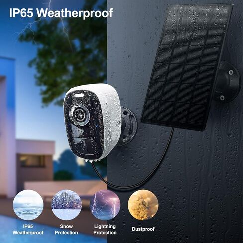 Magnetic Security Cameras Wireless Outdoor - Home Battery Powered WiFi Camera 2K Video/Color Night Vision/AI Motion Detection Siren Alarm and Spotlight 2-Way Audio Waterproof SD/Cloud (Black(2pcs)) in Saudi Arabia