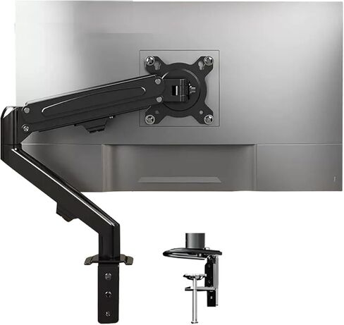 Single Monitor Mount Stand Fits Monitor max 32 Inch, Adjustable Monitor Arm Desk Mount Holds 4.4-19.8lbs Computer Screen, Full Motion Gas Spring Monitor Desk Mount, VESA Mount 75x75, 100x100 in Kuwait