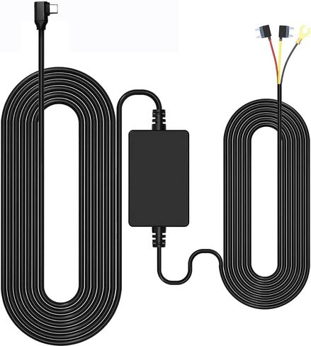 وولف بوكس مجموعة اسلاك صلبة USB C لـ G840S/G930/G910/G850/G900/G840H/i05، غير مناسبة لـ 890، كيبل شاحن سيارة بسلك صلب 12 فولت - 24 فولت الى 5 فولت لكاميرات داش مع حماية من تصريف البطارية in Kuwait