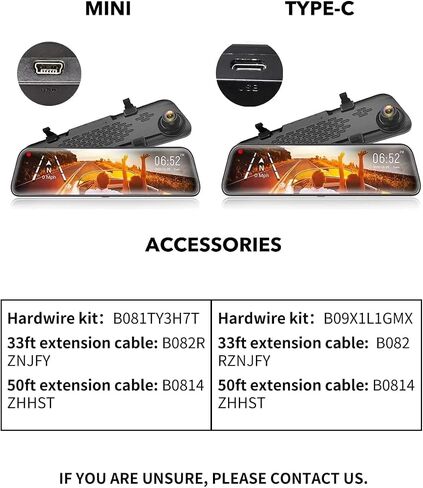 وولف بوكس مجموعة اسلاك صلبة USB C لـ G840S/G930/G910/G850/G900/G840H/i05، غير مناسبة لـ 890، كيبل شاحن سيارة بسلك صلب 12 فولت - 24 فولت الى 5 فولت لكاميرات داش مع حماية من تصريف البطارية in Kuwait