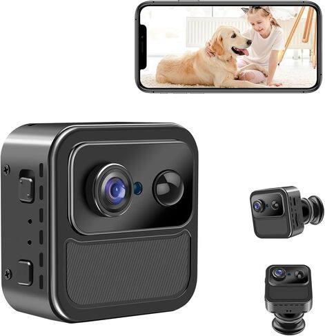 ZTCOLIFE Mini Camera Spy Wireless, 4K Security Camera Indoor Wireless 100 Days Standby, Hidden Camera for Home Security, 140° Wide Angle Small Camera with Night Vision Motion Detection in Kuwait