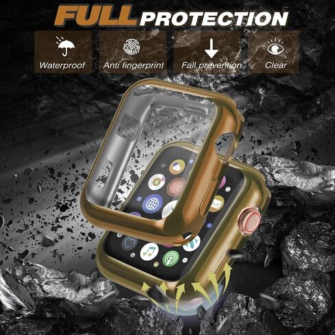 ORIbox Ultra Thin Case Compatible with Apple Watch Series 6/5/ 4/ SE, TPU HD Full Protective Case F3000001 Clear in Kuwait