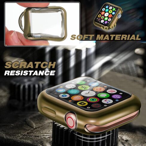 ORIbox Ultra Thin Case Compatible with Apple Watch Series 6/5/ 4/ SE, TPU HD Full Protective Case F3000001 Clear in Kuwait