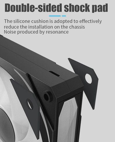 Shaking Tank Prism 120mm GEN5 Addressable-RGB case Fan White,Multifaceted Infinity Mirror RGB Light Effect 5V 3PIN Motherboard Light Sync 4PIN PWM Suitable for Computer Cases and Liquid radiators in Kuwait