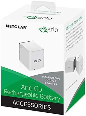 ارلو بطارية معتمدة قابلة لاعادة الشحن، ملحقات، مصممة لكاميرات المراقبة اللاسلكية ارلو Go اللاسلكية، ابيض in Kuwait