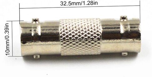 DC/BNC Connector Component: 5 BNC Coupler+5 DC Adapter Female to Female+5 DC Adapter Male to Male,for Indoor and Outdoor CCTV Home Security Surveillance Wire Connection.(15 Pack) in Kuwait